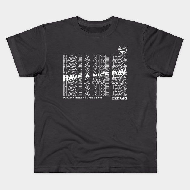 Have a nice day glitchy Kids T-Shirt by PaletteDesigns